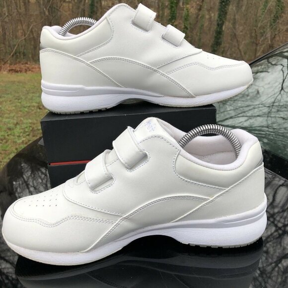 Propet WA2093 Double Strap Tour Walker Shoes White Leather‎ WOMENS Size 9 D(W) - Picture 8 of 11